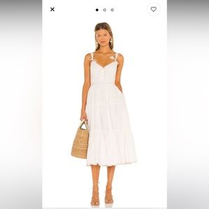 TULAROSA poppy midi dress